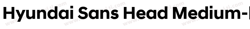 Hyundai Sans Head Medium字体转换